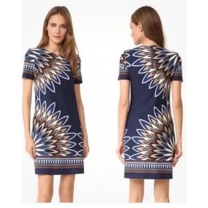 Tory Burch Mariana dress in the Royal Navy Eden Mini Dress